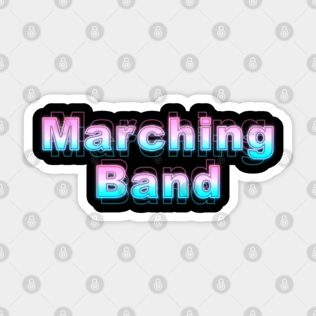 Marching Band Sticker by Sanzida Design